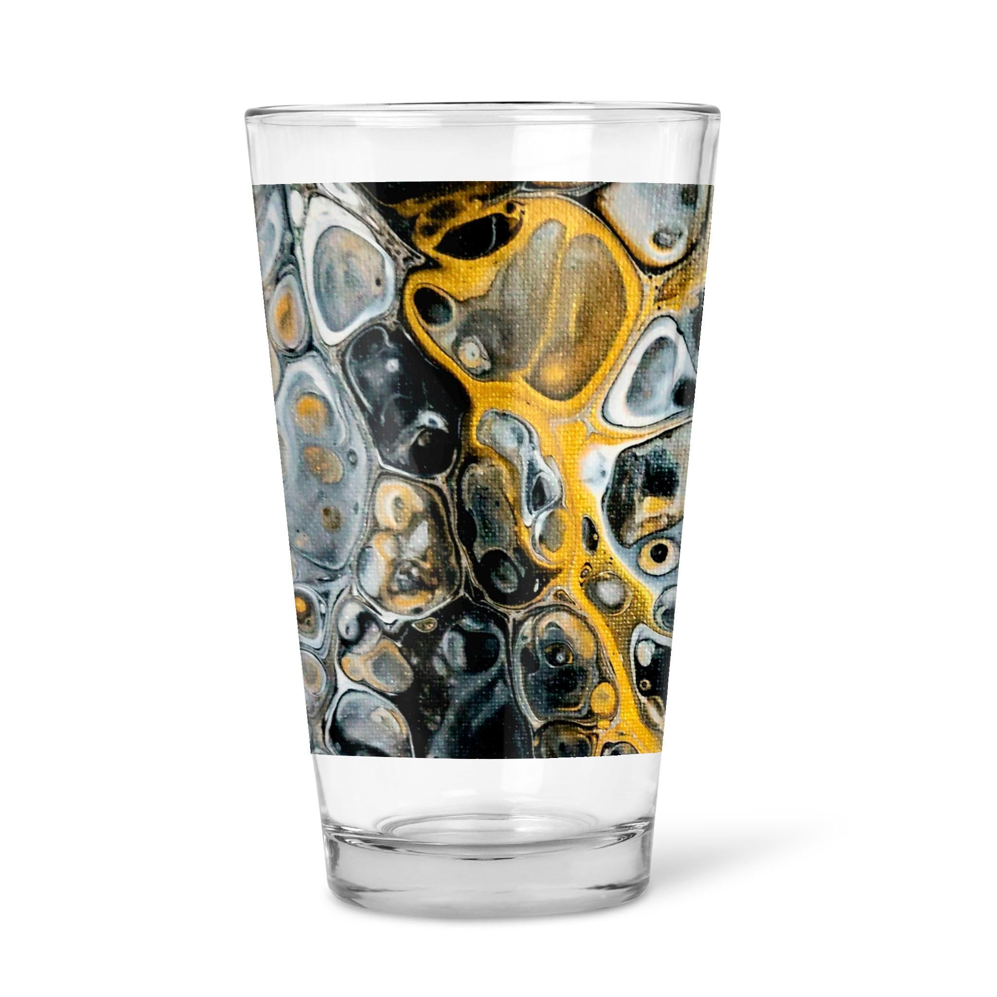 Stone Art - 16oz Pint Beer Glass