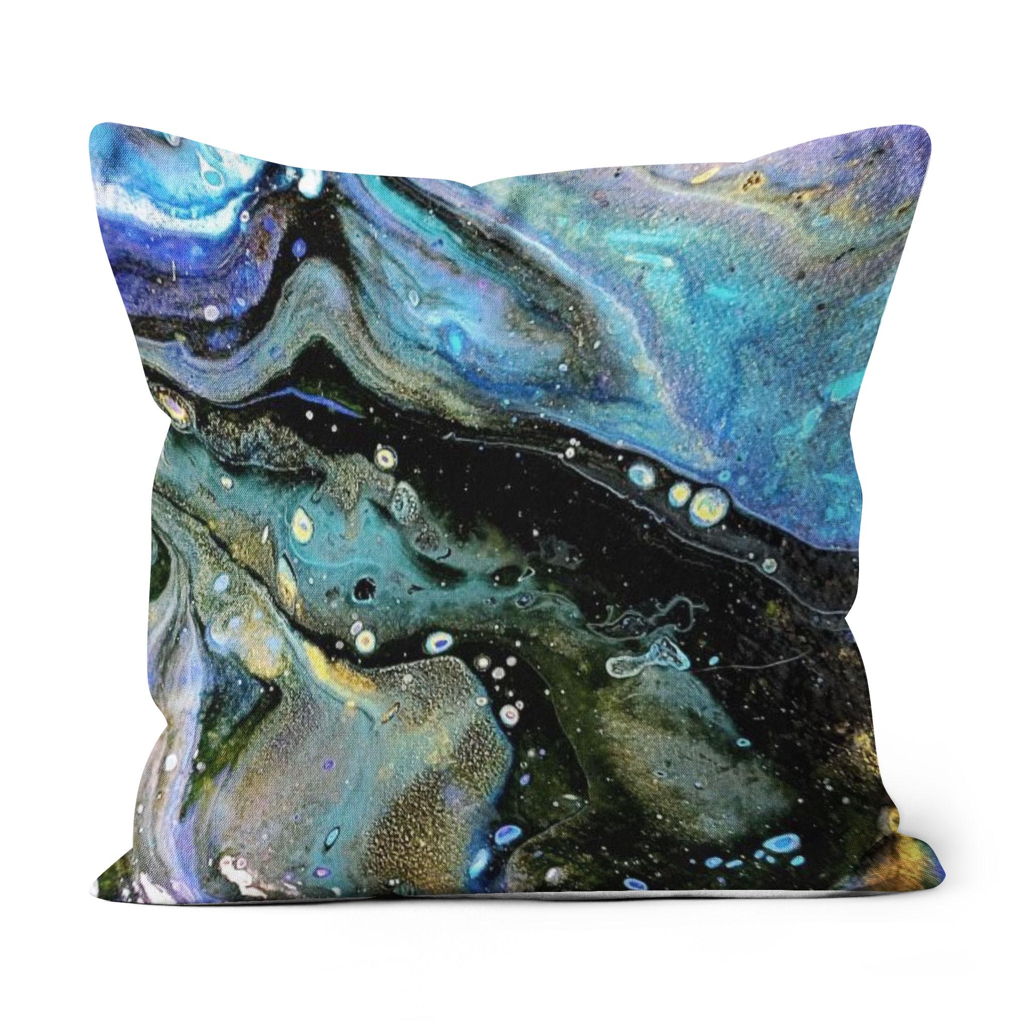 The Face - All-over Print Canvas Throw Pillow