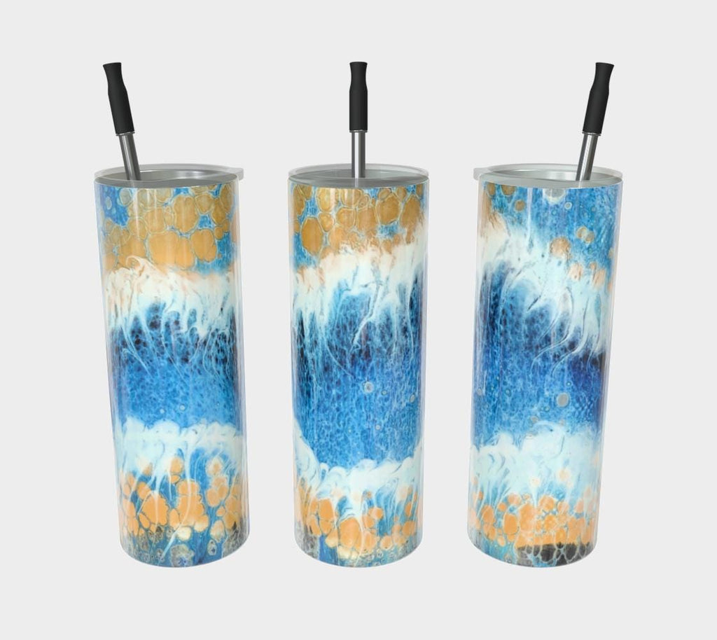 Skipping Waves Stainless Steel Tumbler