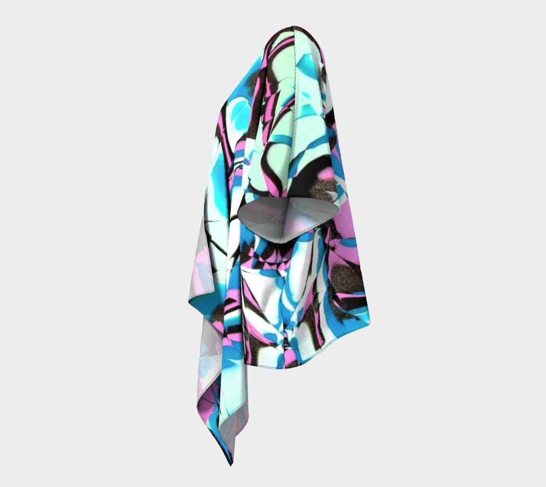 Glow Party Draped Kimono
