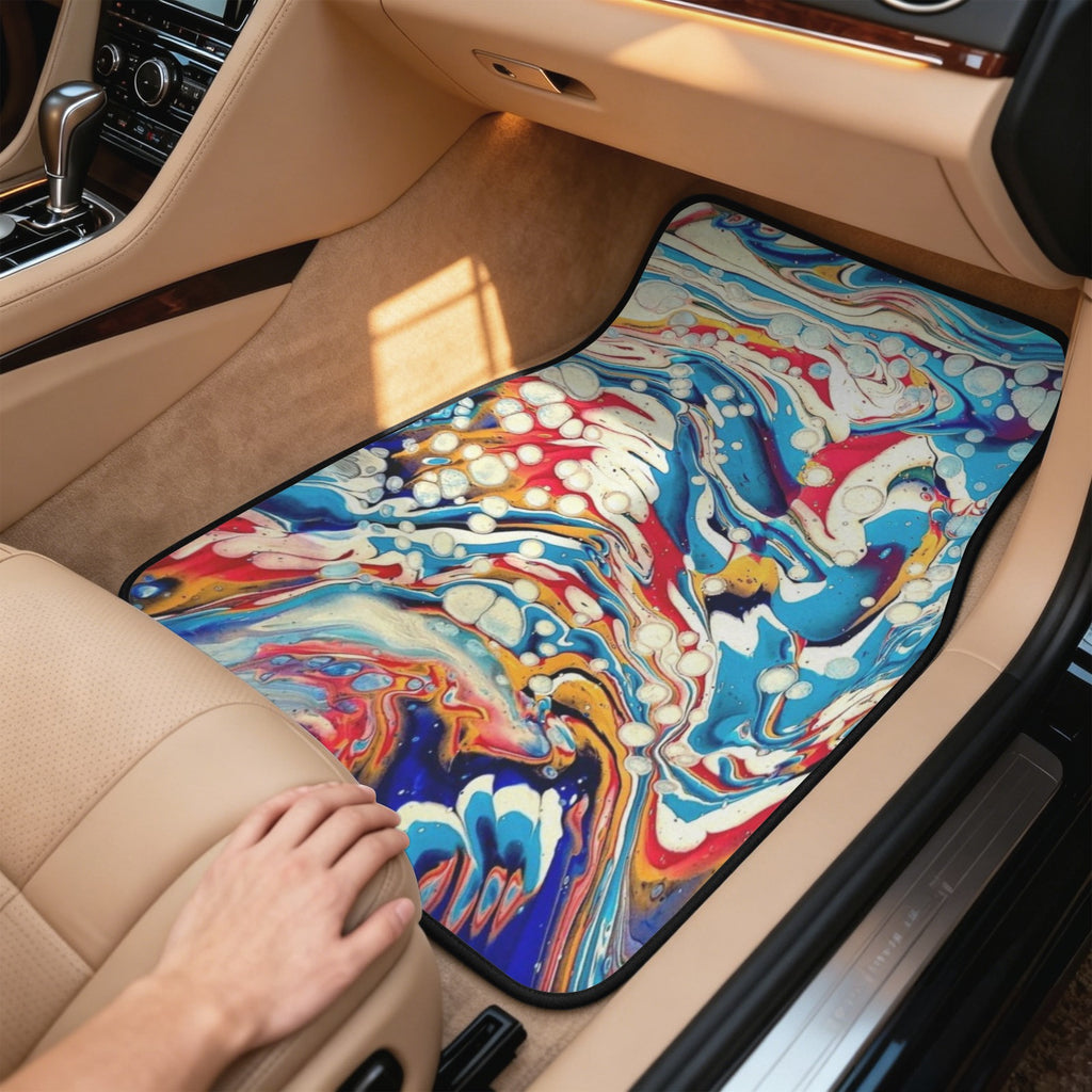 Color Me Happy 4-Piece Car Floor Mats