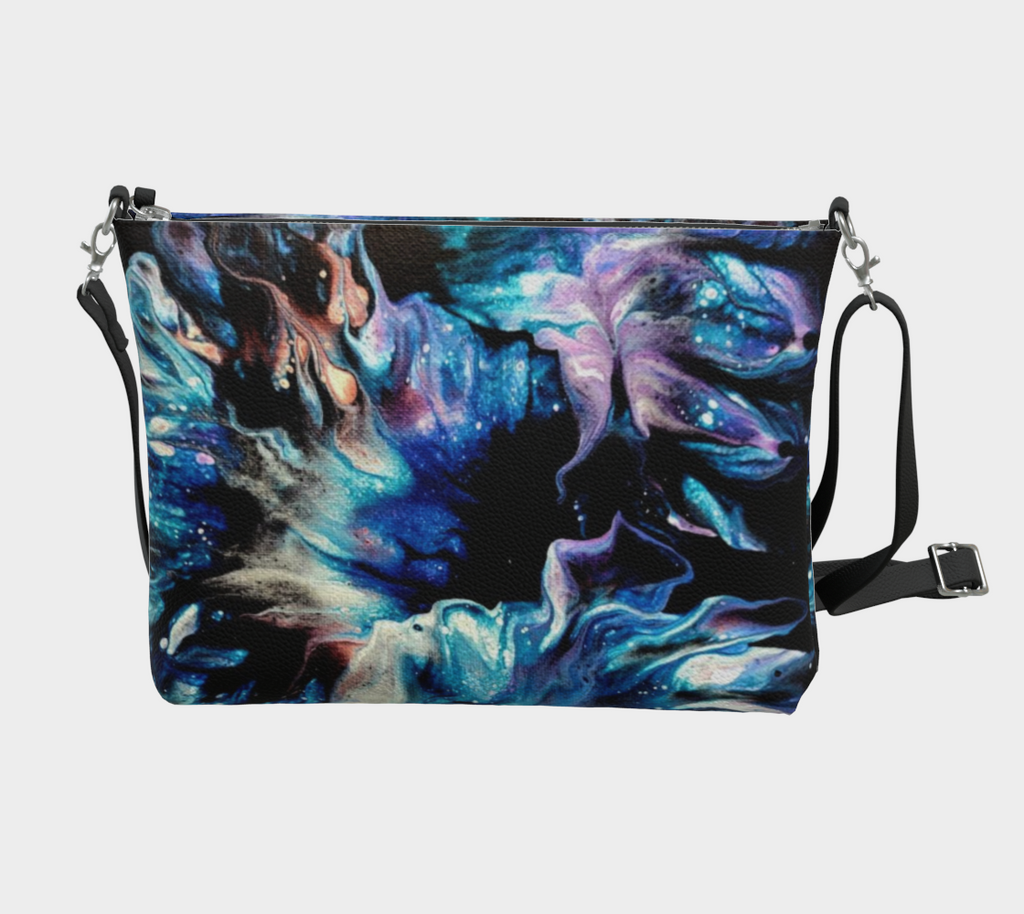 Teal Delight- Vegan Leather Crossbody Purse