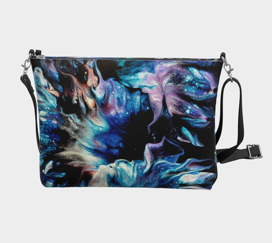 Teal Delight- Vegan Leather Crossbody Purse