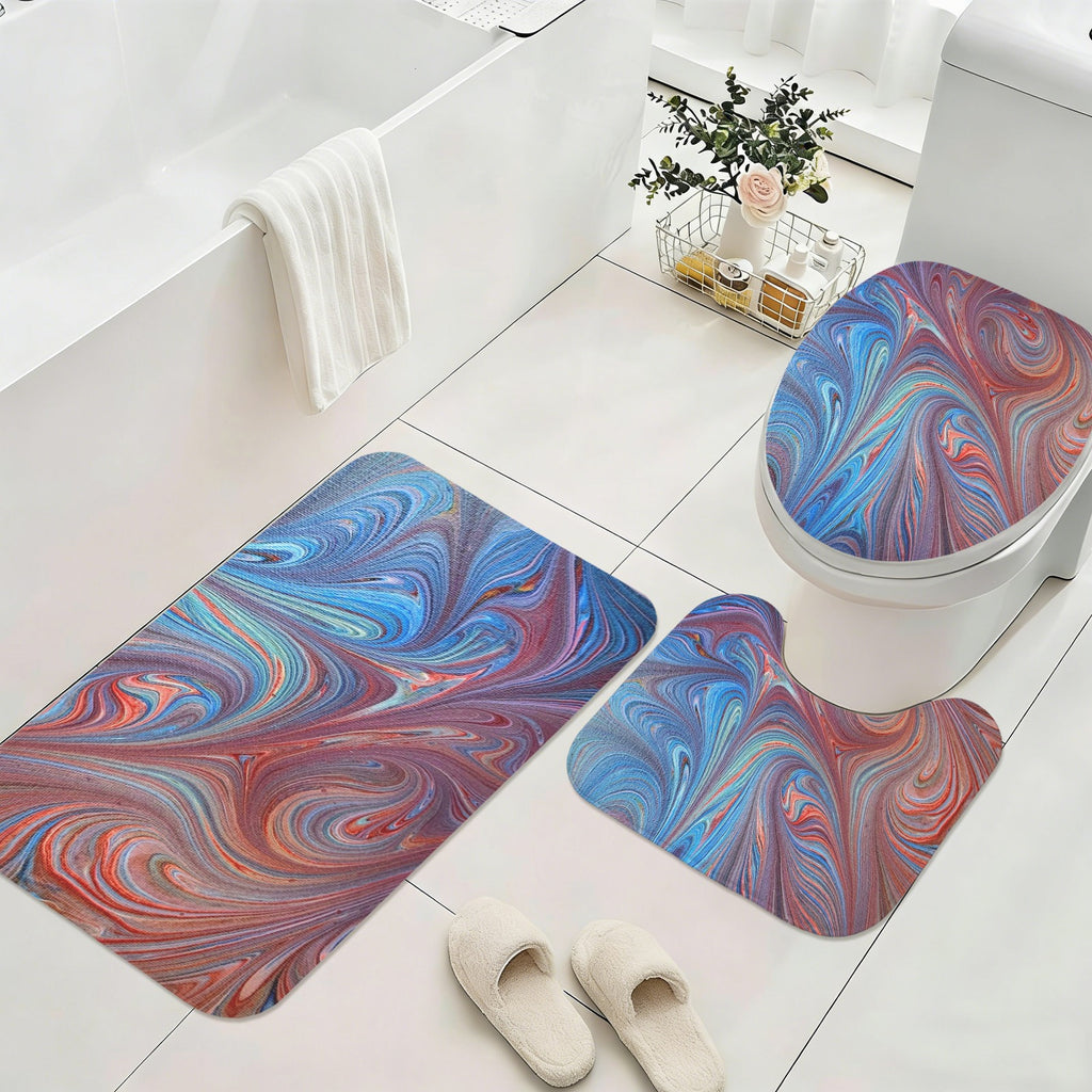 Superhero 3-Piece Bathroom Rug Set