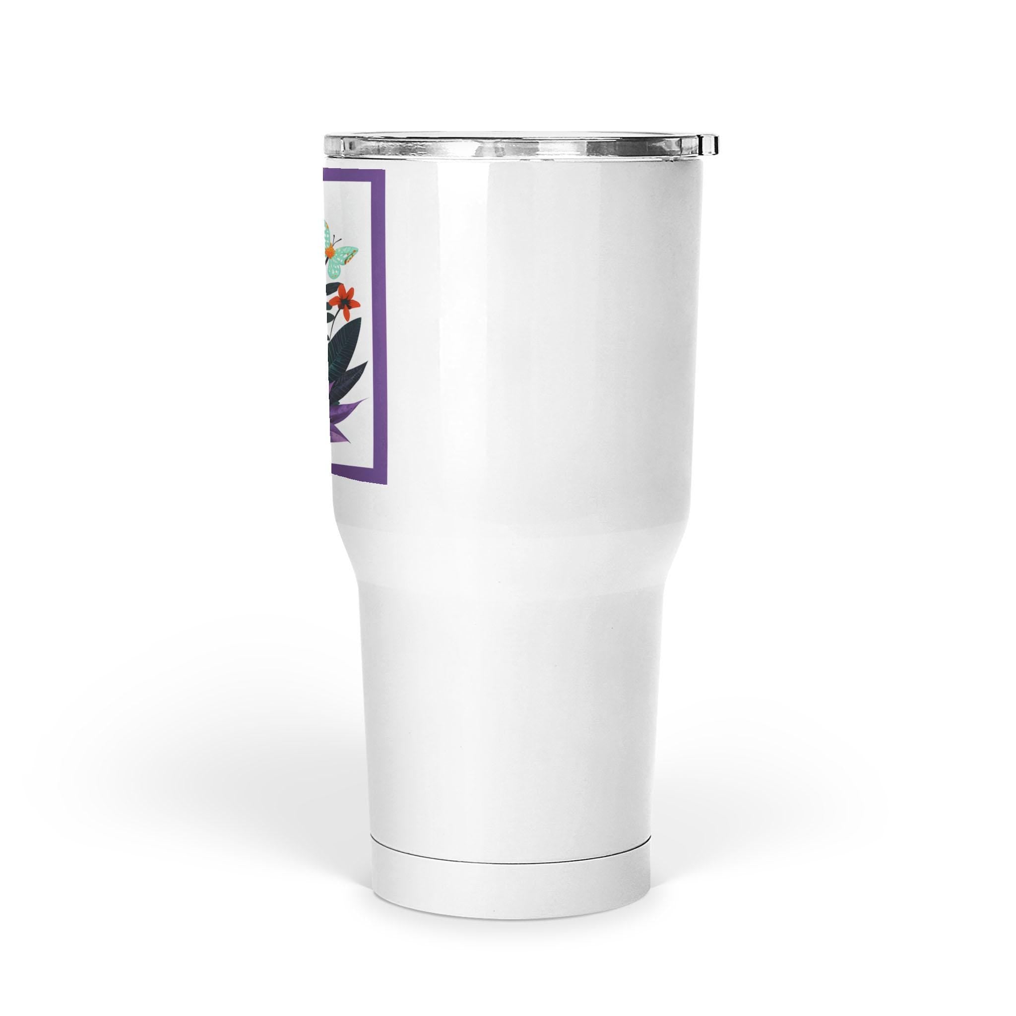 Abstract Purple Garden - Large Tumbler