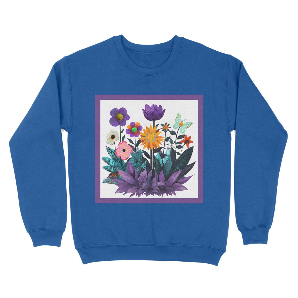 Abstract Purple Garden - Unisex Standard Crew Neck Sweatshirt