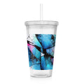 Mystical Mosaic - Clear Acrylic Tumbler w/Straw & Lid