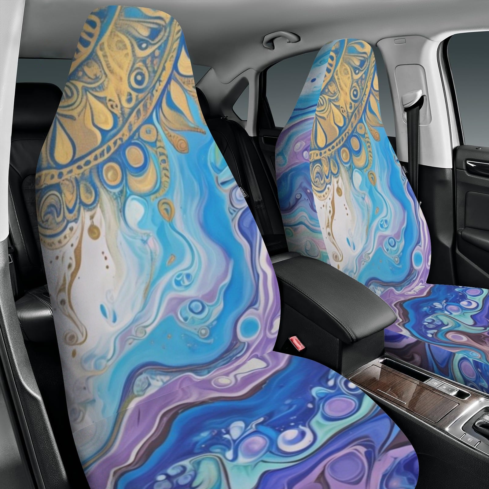 Mandala Sun Car Seat Covers (Set of 2)