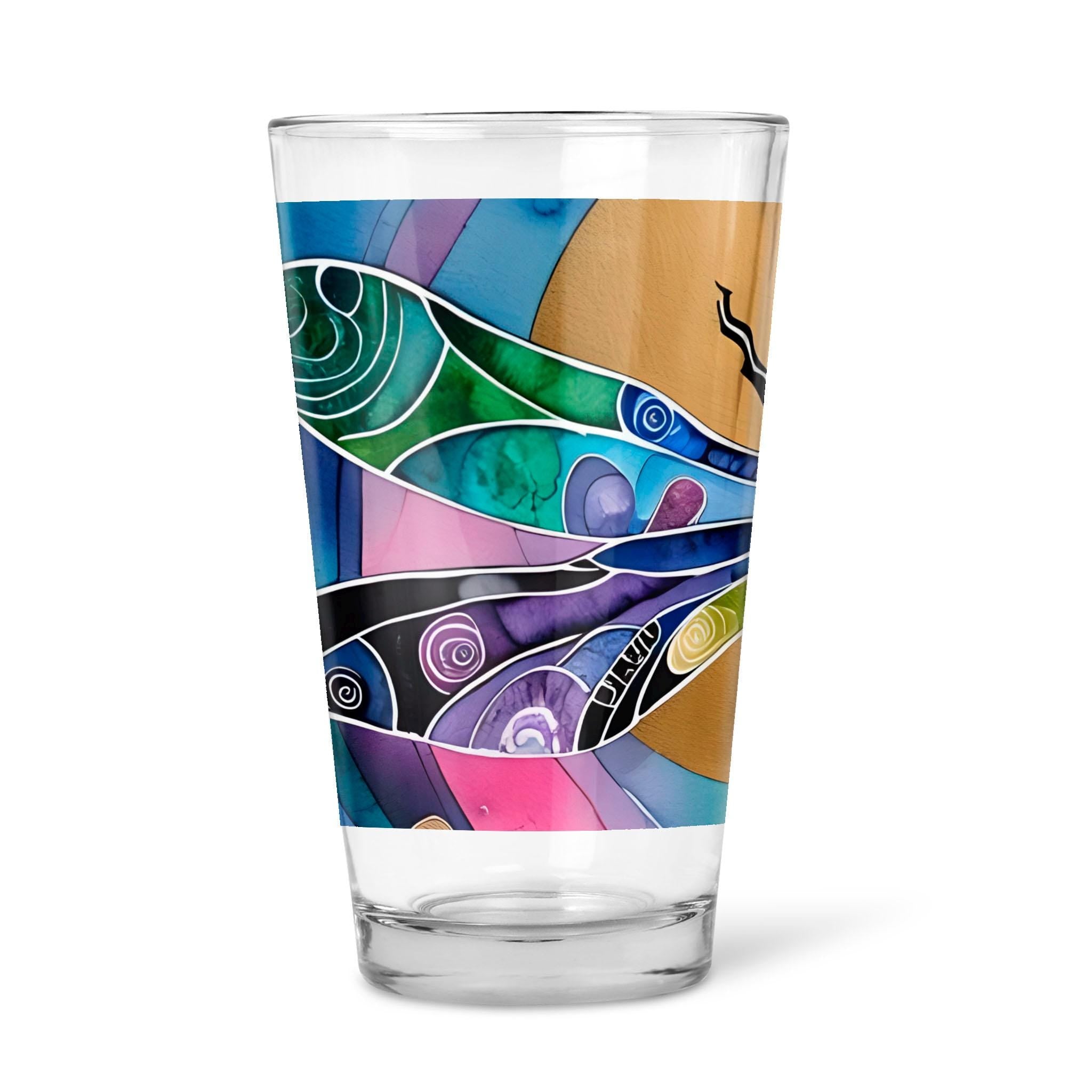 Dragonfly Sun - 16oz Pint Beer Glass