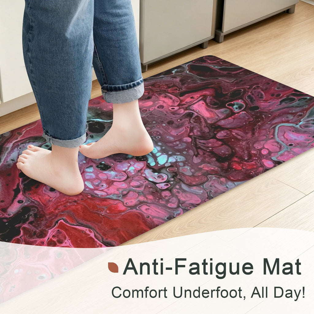 Deep Magenta PVC Anti-Fatigue Kitchen Mat 48x24inch
