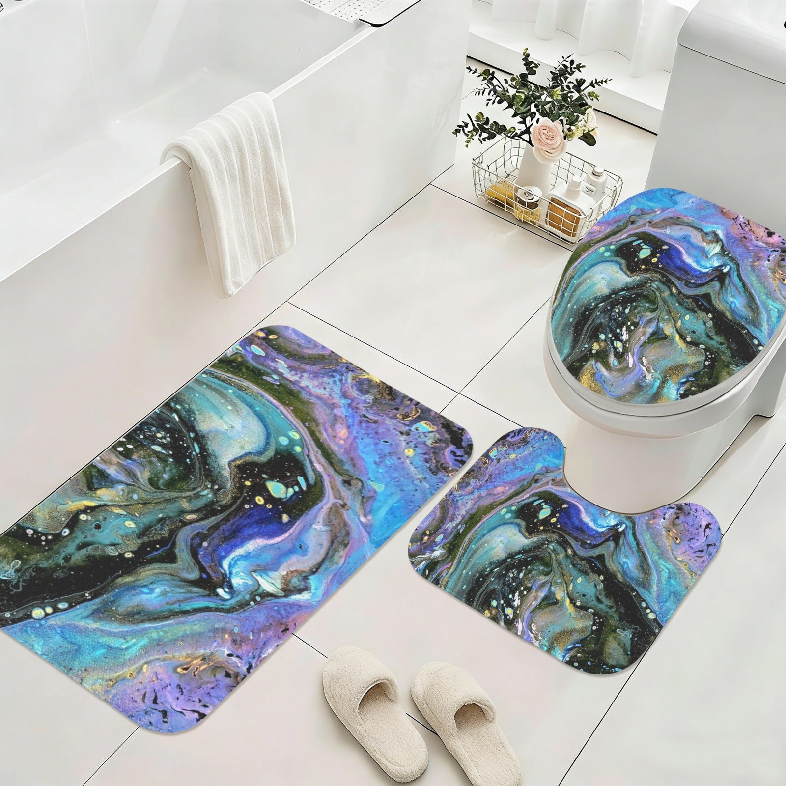 The Face 3-Piece Bathroom Rug Set