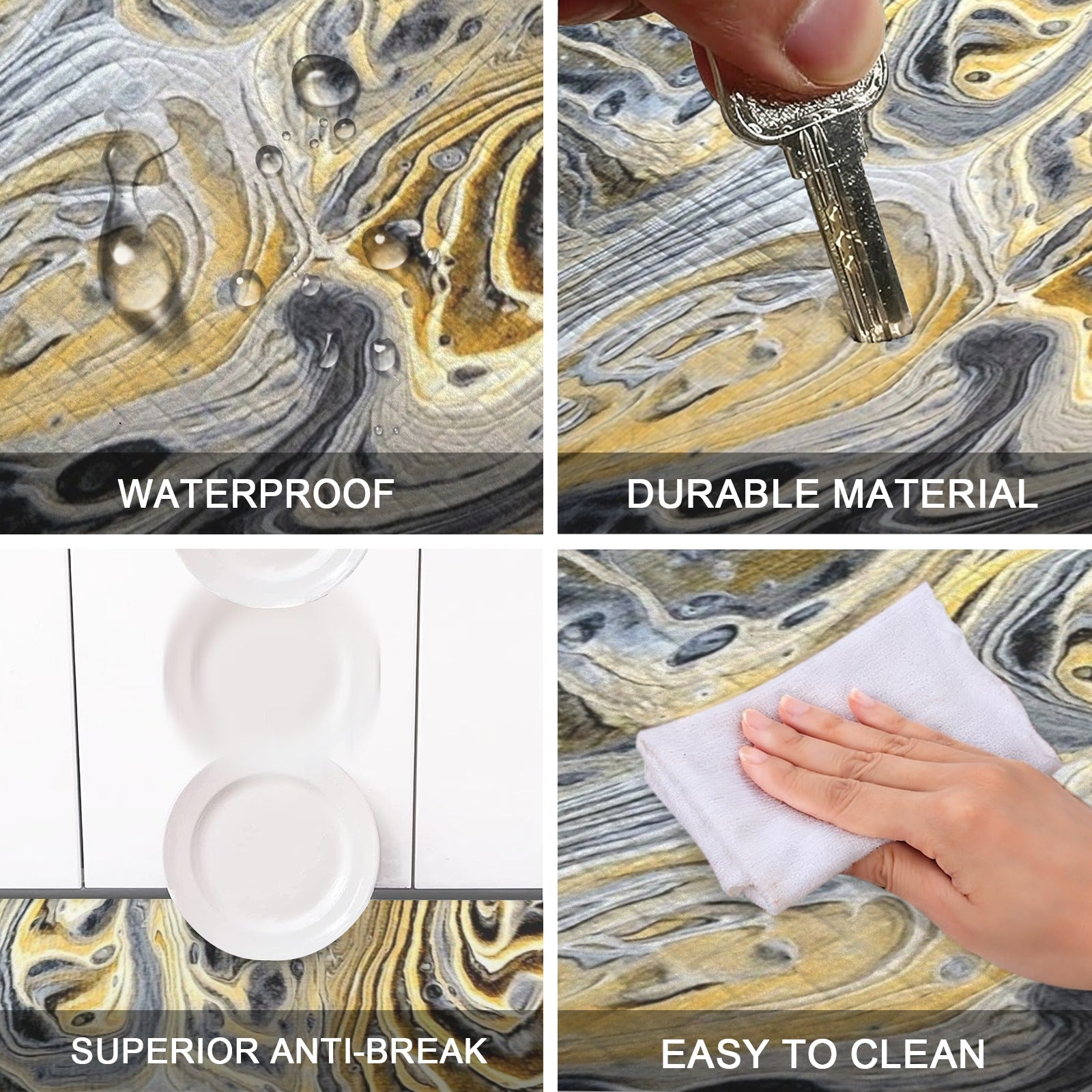 Metallurgy PVC Anti-Fatigue Kitchen Mat 48x24inch