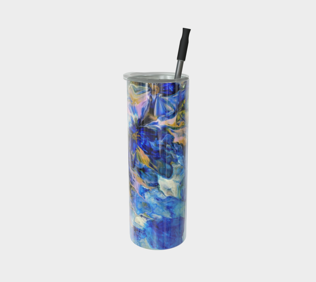 Royal Blue Garden - Stainless Steel Tumbler