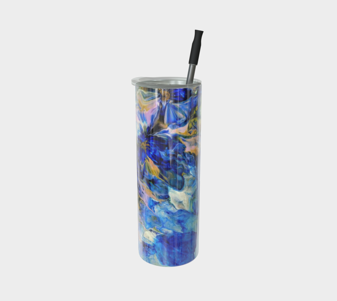 Royal Blue Garden - Stainless Steel Tumbler