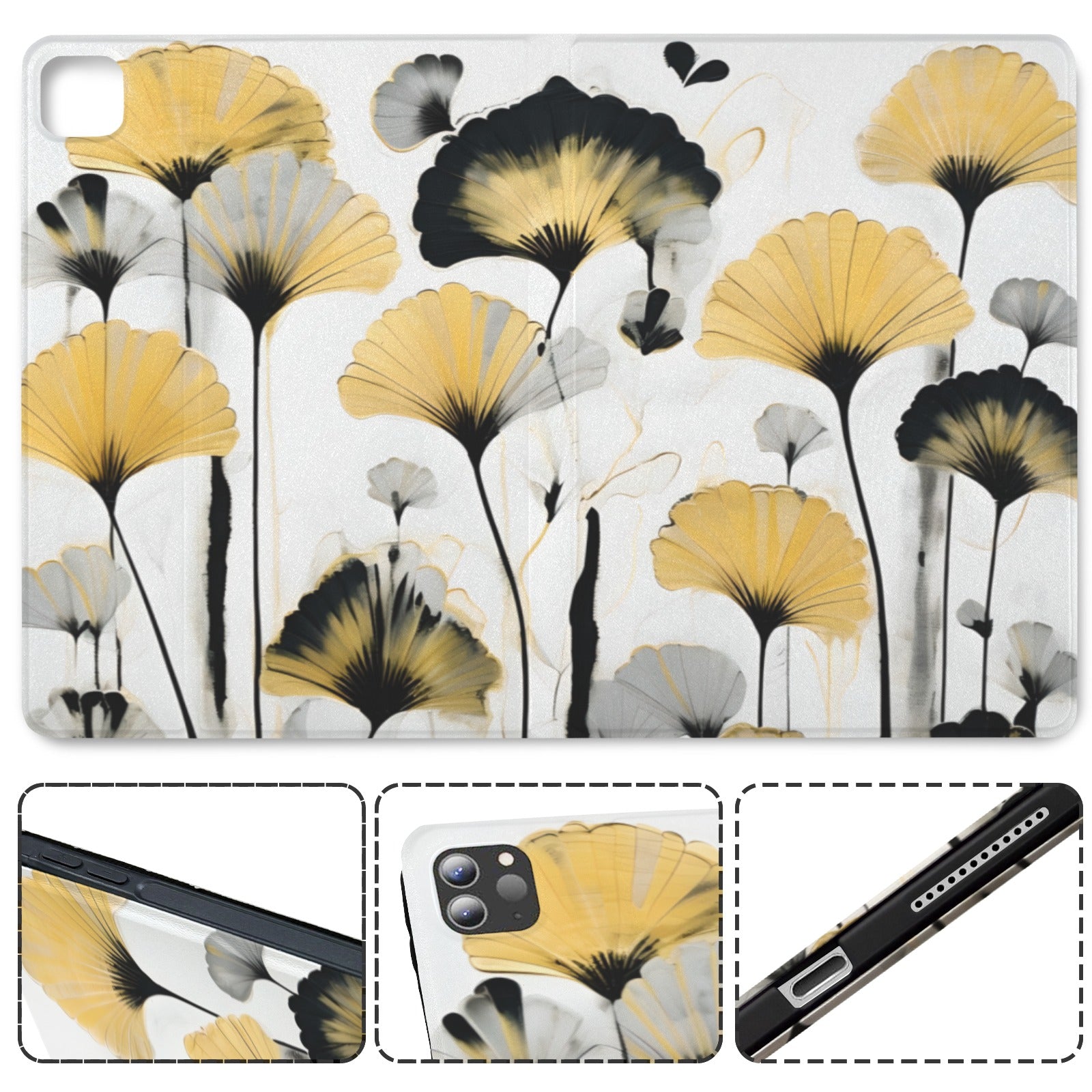 Golden Ginkgo Protective Case for iPad Pro (11-inch)