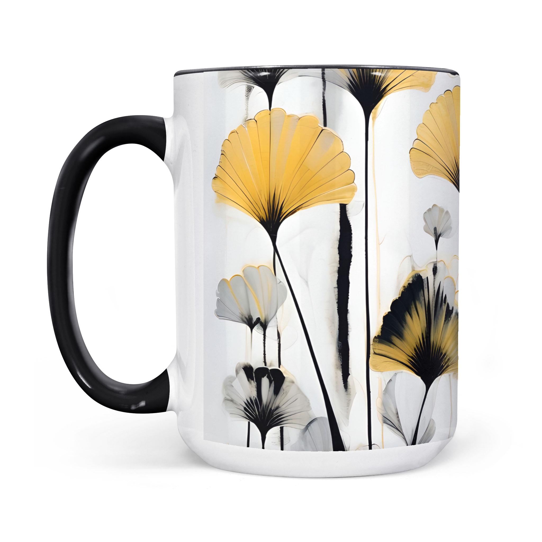 Golden Ginkgo - Accent Edge-to-Edge Mug
