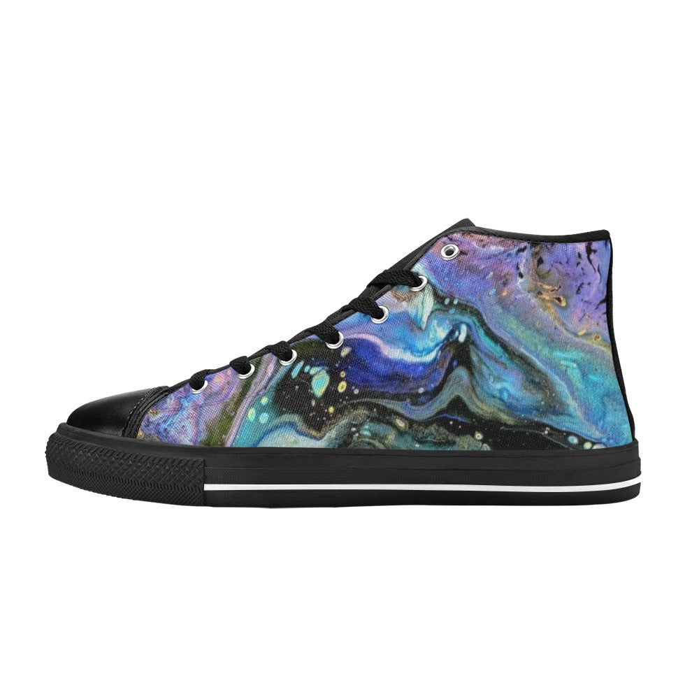 The Face - Women's Classic High-Top Canvas Shoes