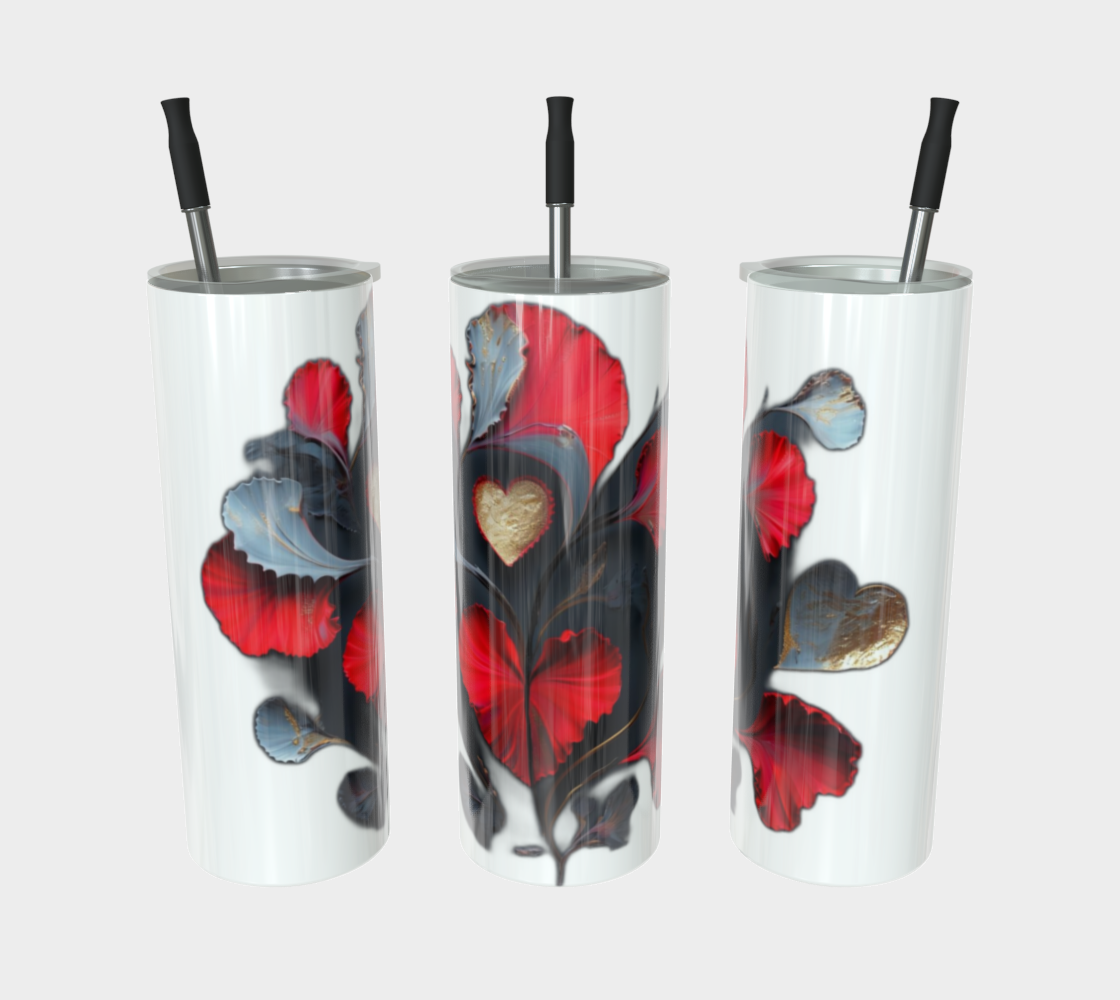 Vibrant Abstract Heart - Stainless Steel Tumbler
