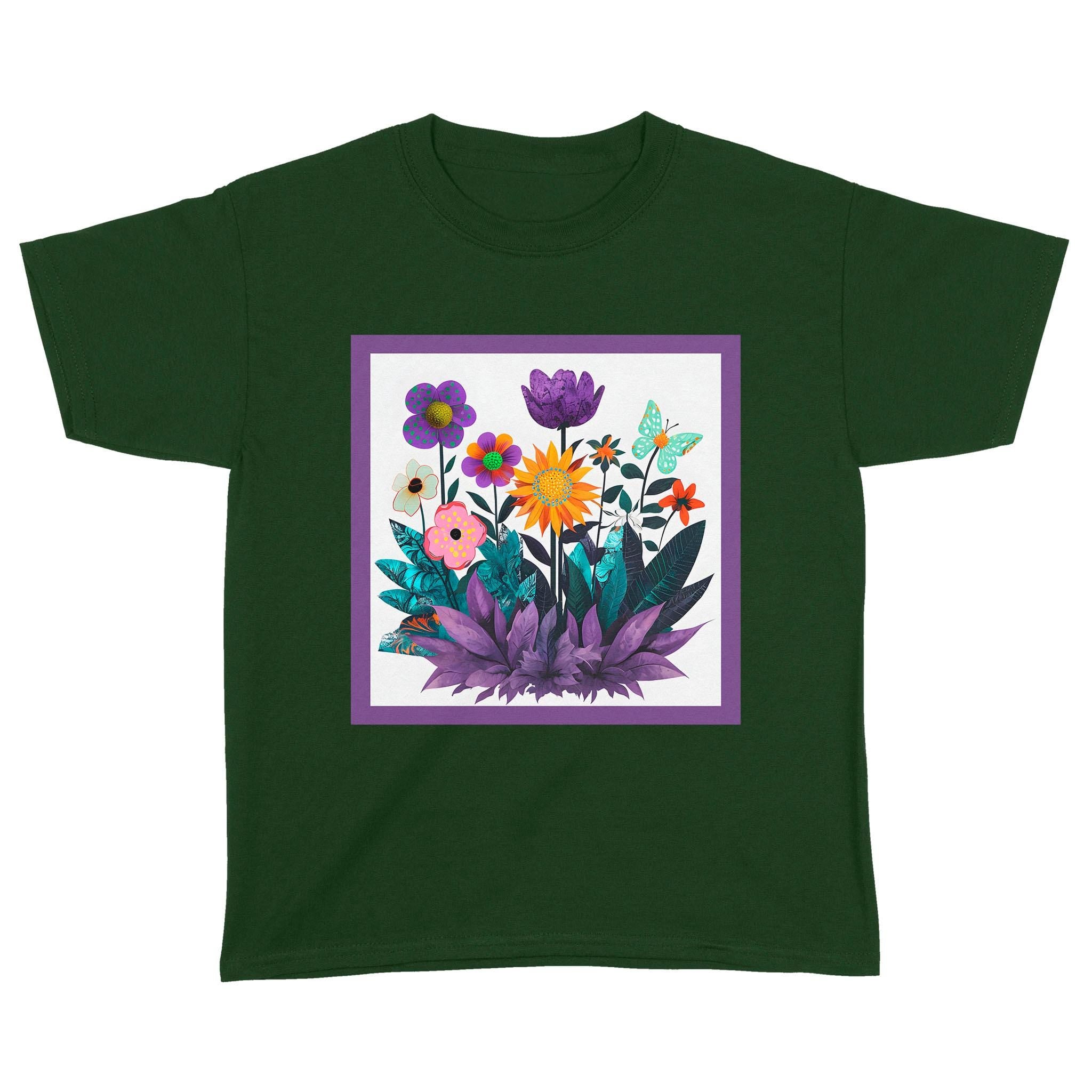 Abstract Purple Garden - Standard Youth T-Shirt