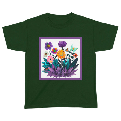 Abstract Purple Garden - Standard Youth T-Shirt