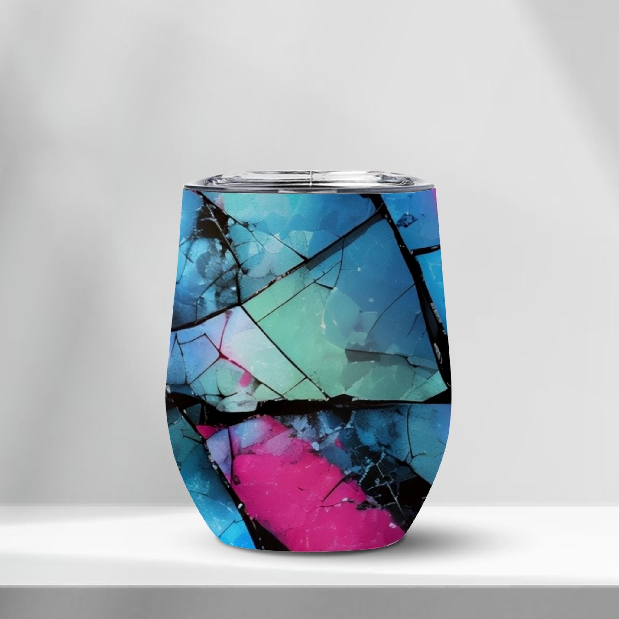 Mystical Mosaic - Edge-to-Edge Wine Tumbler