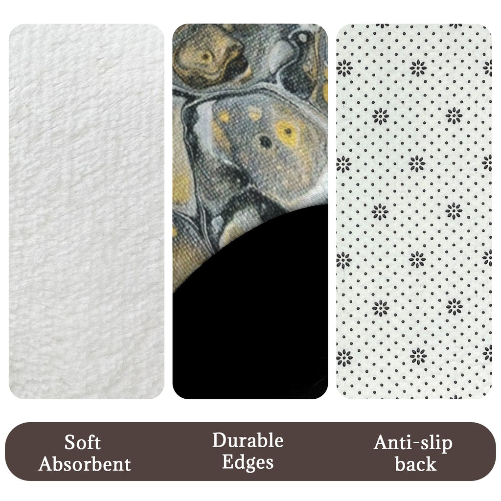 Stone Art 3-Piece Bathroom Rug Set