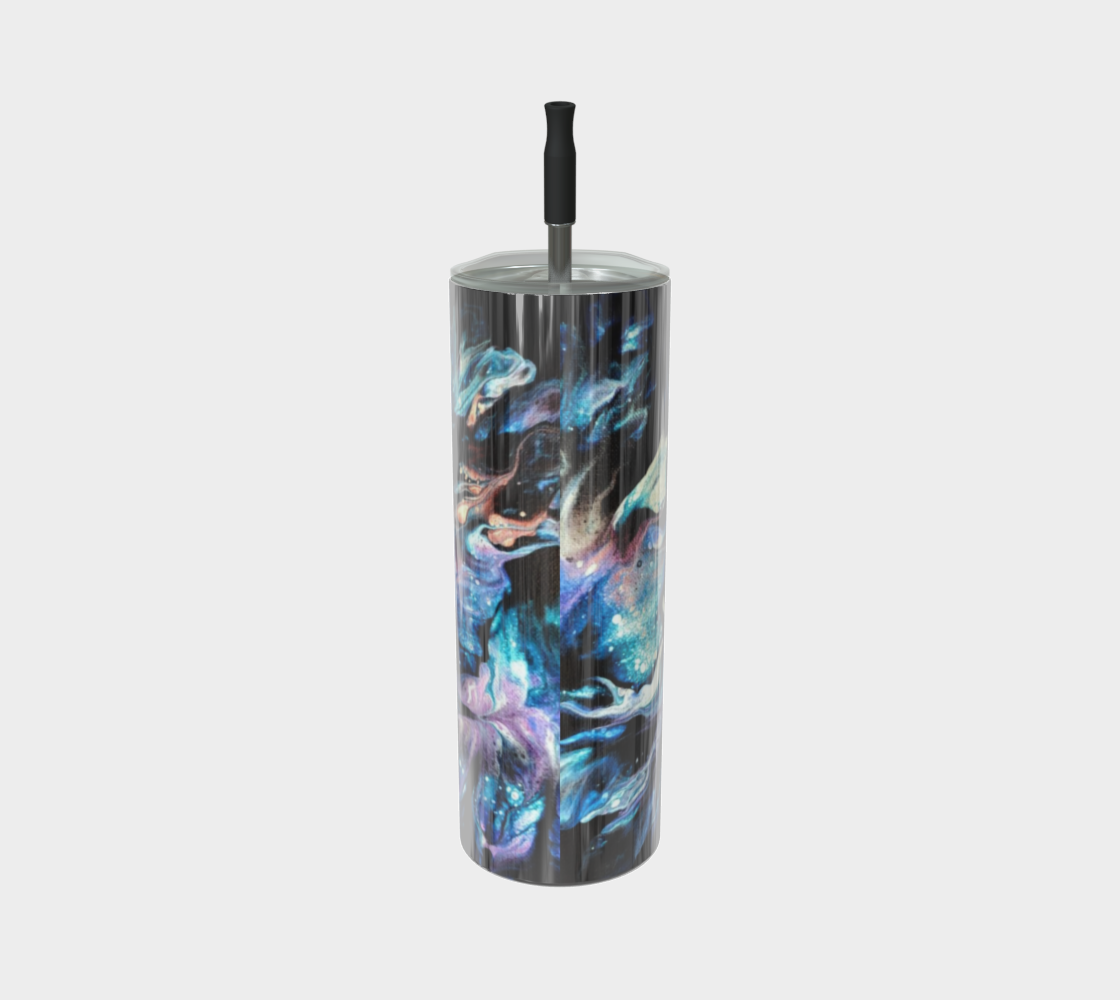 Teal Delight - Stainless Steel Tumbler