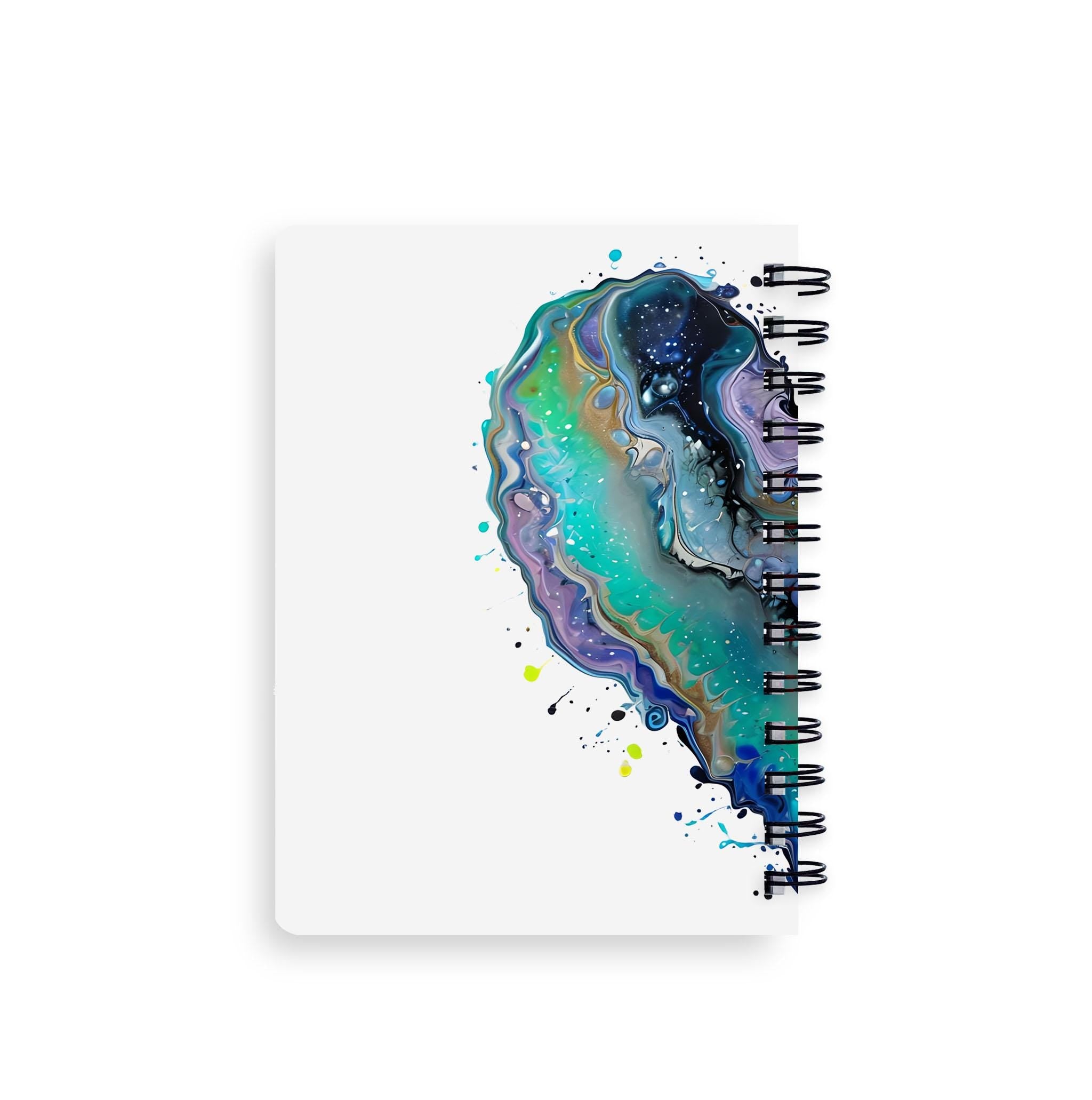 Fluid Art Heart (1) - Spiral Bound Journal