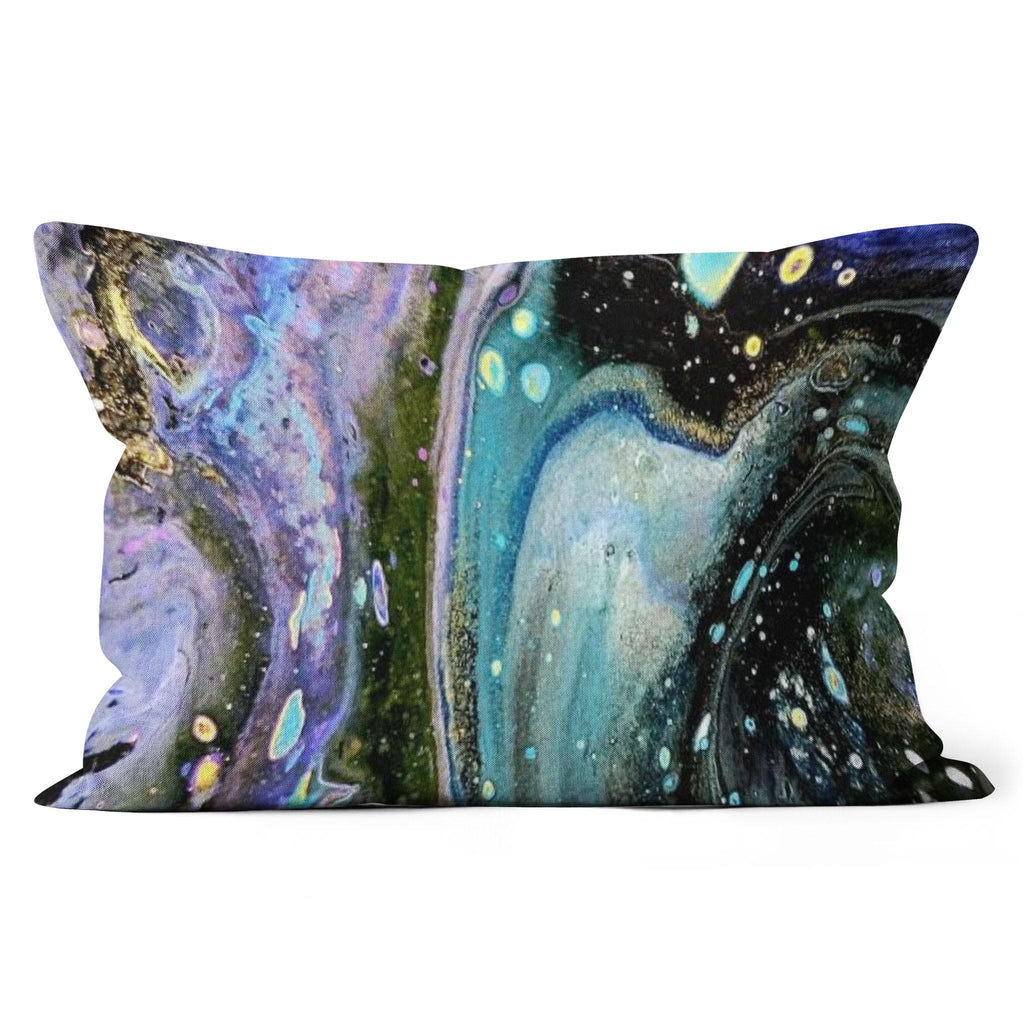 The Face - All-over Print Canvas Throw Pillow