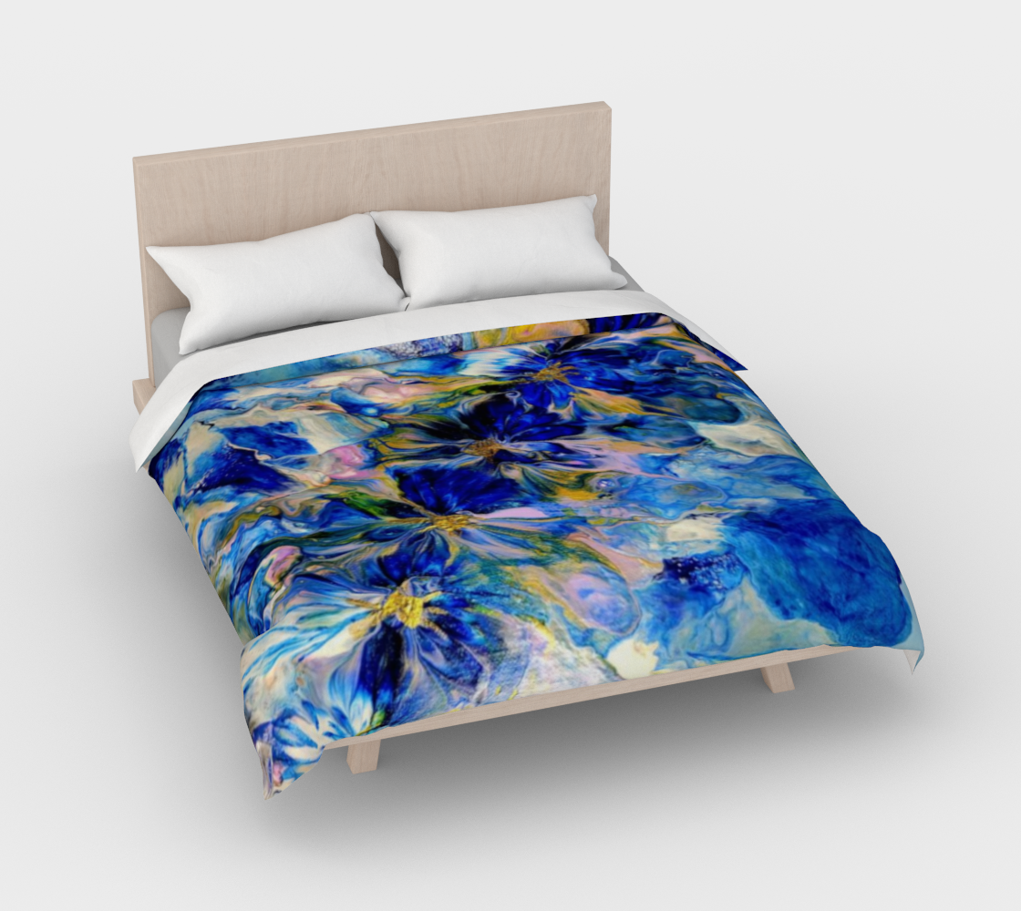 Royal Blue Garden - Duvet Cover