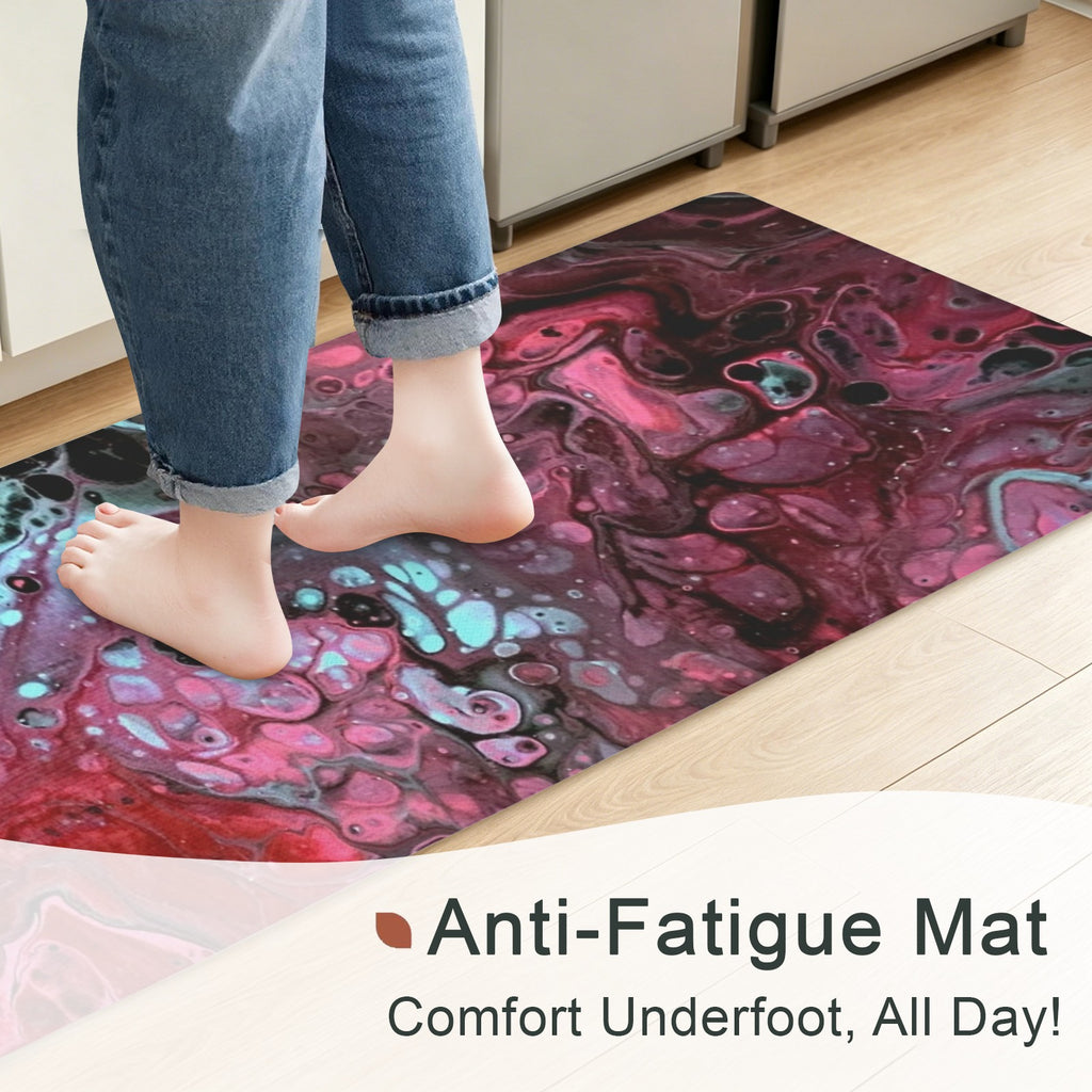 Deep Magenta PVC Anti-Fatigue Kitchen Mat 71x24inch