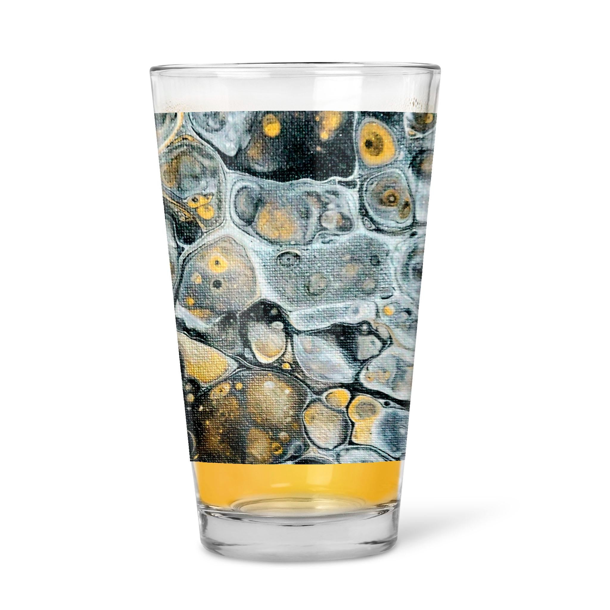 Stone Art - 16oz Pint Beer Glass