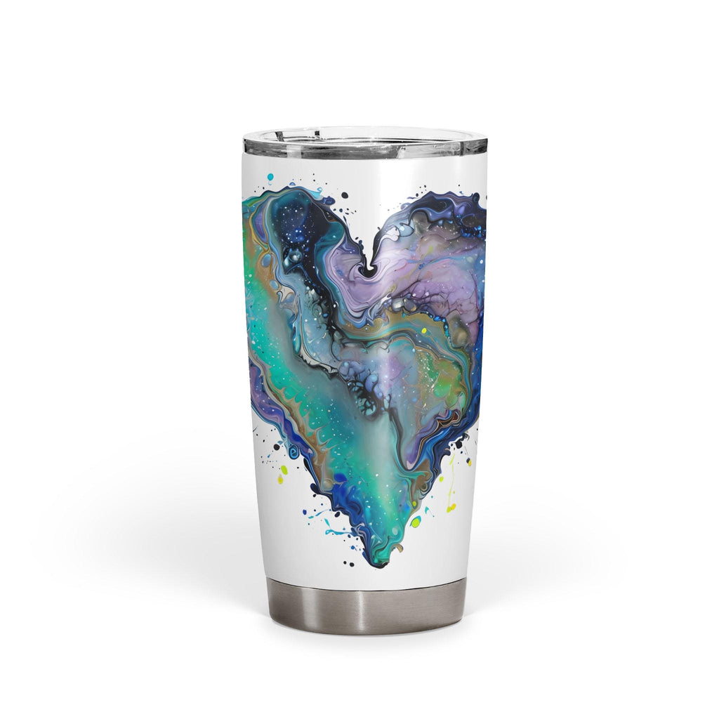 Fluid Art Heart - 20oz Fat Tumbler