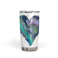 Fluid Art Heart - 20oz Fat Tumbler