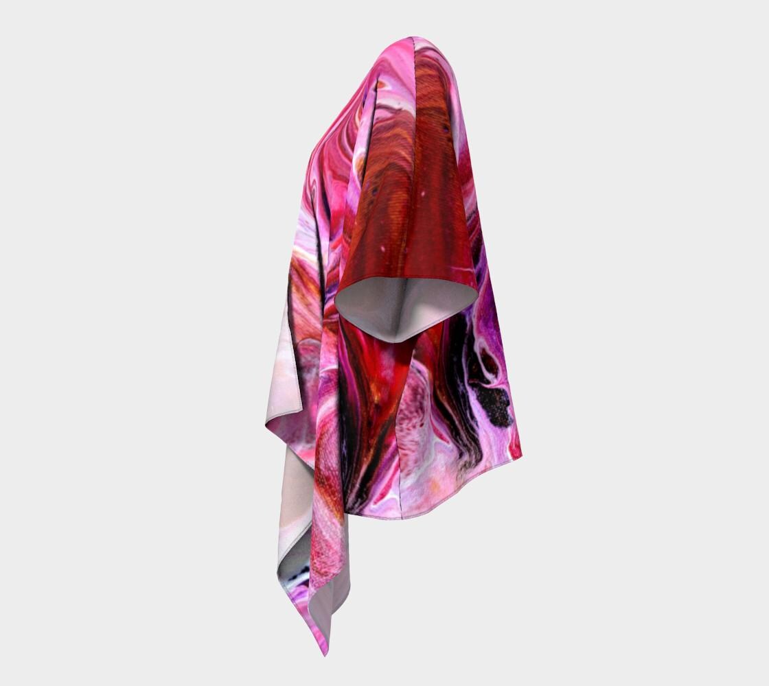Dragon Fruit Draped Kimono