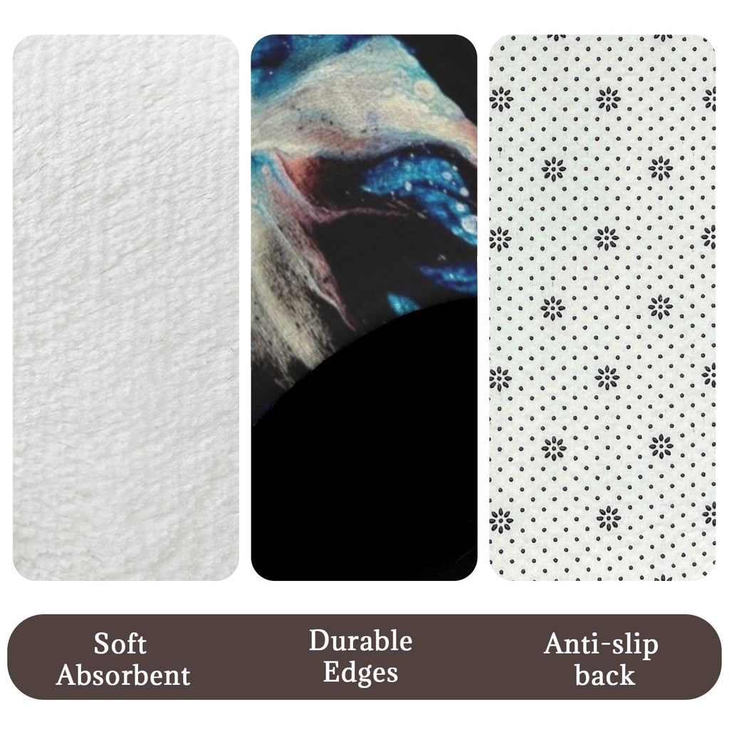 Teal Delight 3-Piece Bathroom Rug Set