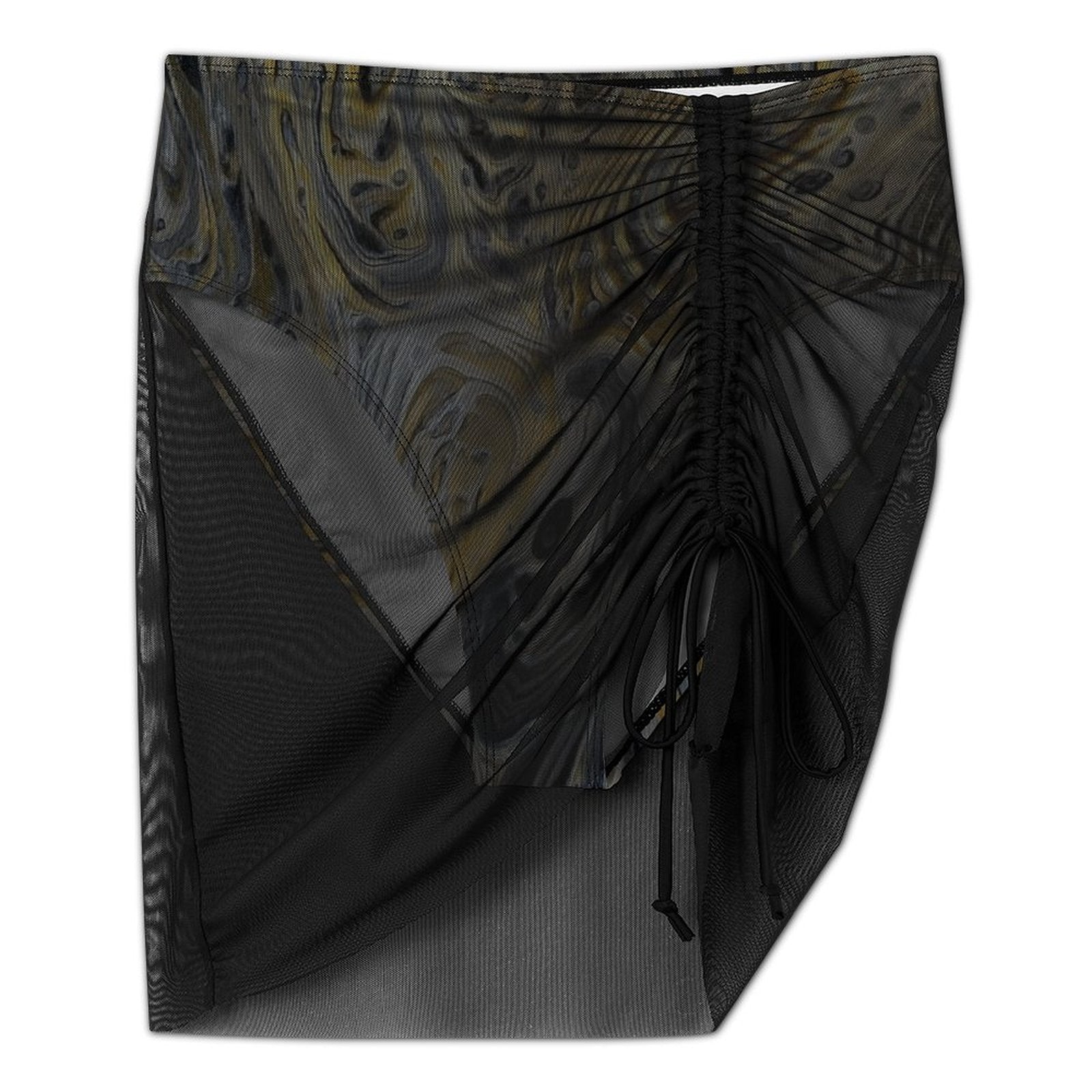 Metallurgy - Design Women's Mesh Drawstring Skirt and Swimsuit Set