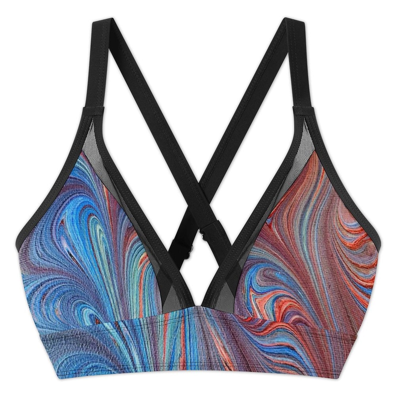 Superhero - Design Women's Mesh Drawstring Skirt and Swimsuit Set