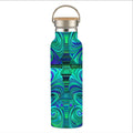 Dreamy Spirals - Stainless Steel Water Bottle with Bamboo Lid