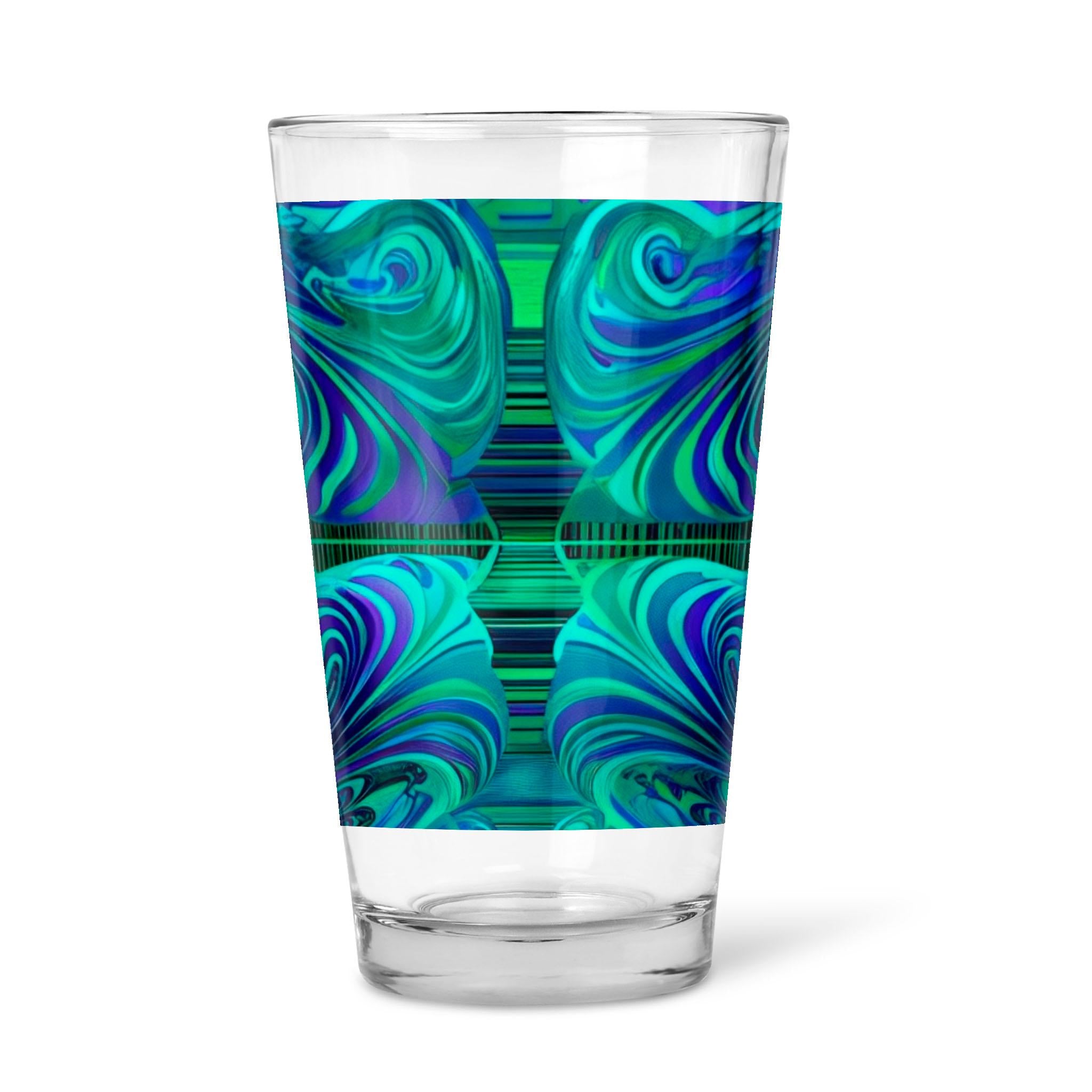 Dreamy Spirals - 16oz Pint Beer Glass