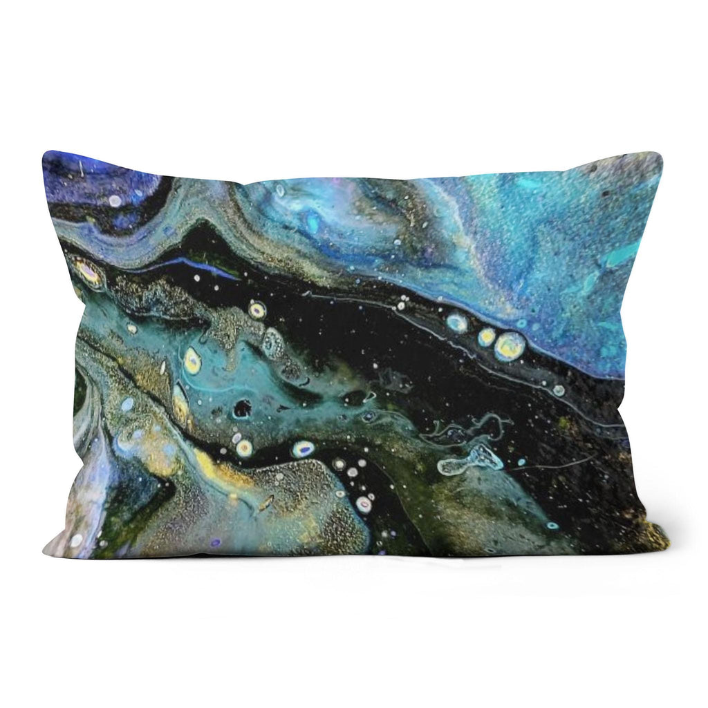 The Face - All-over Print Suede Throw Pillow