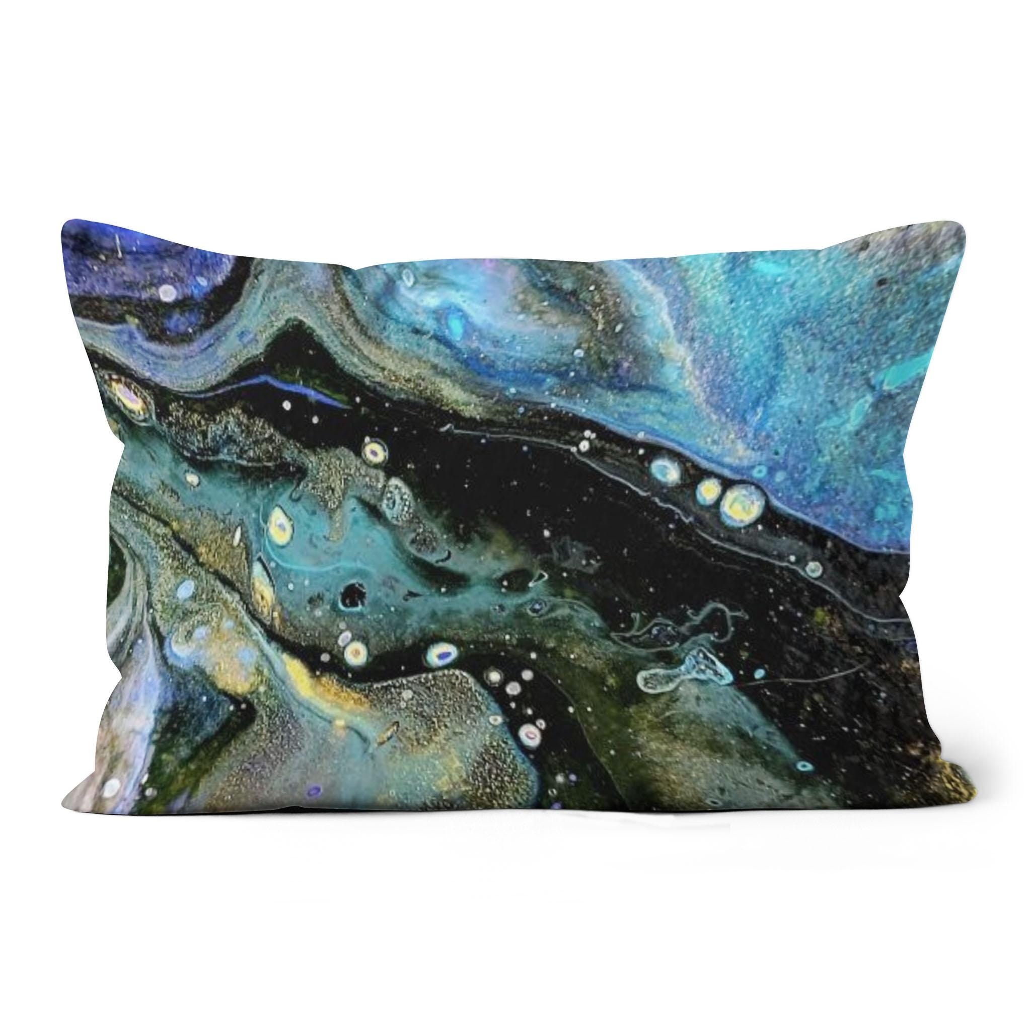 The Face - All-over Print Suede Throw Pillow