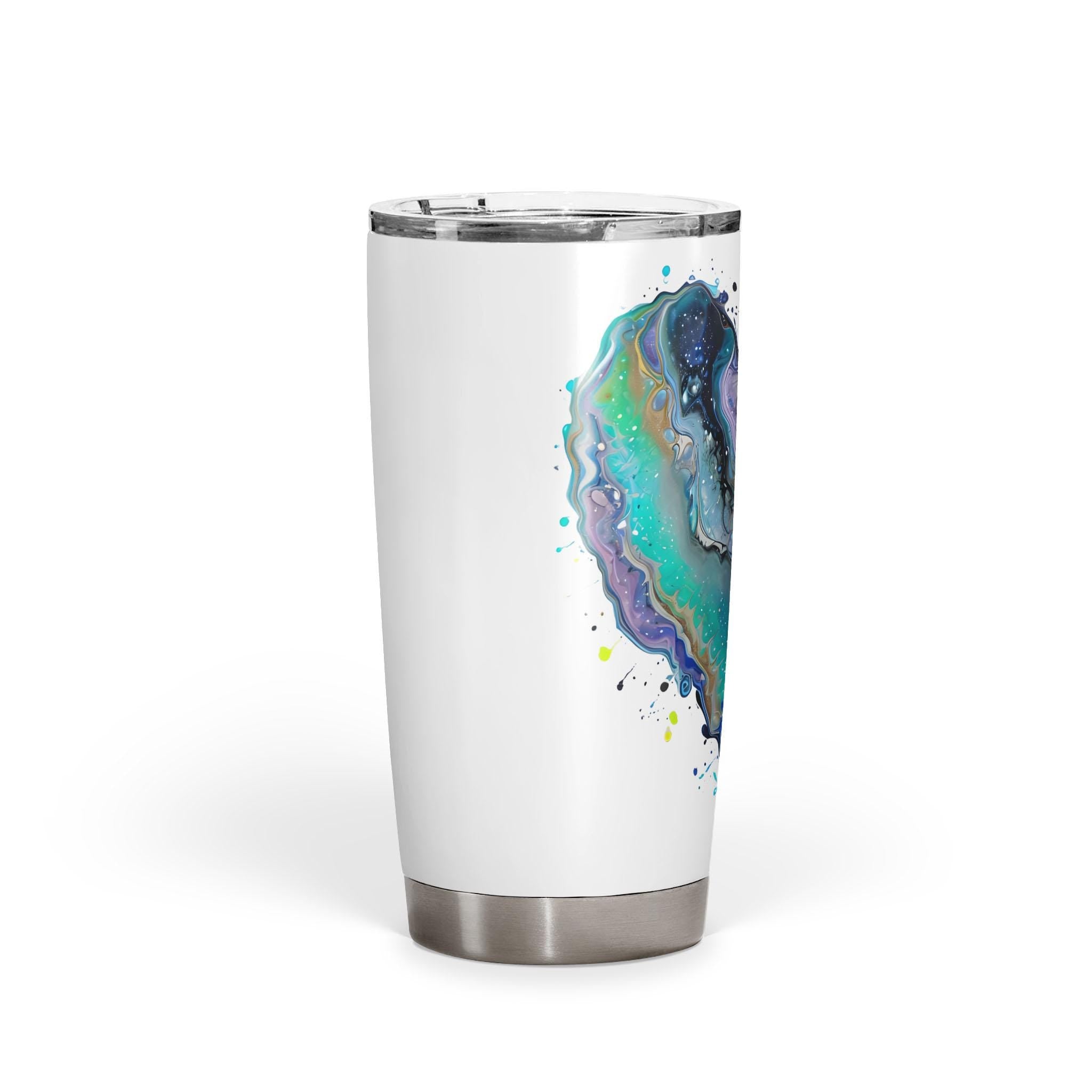 Fluid Art Heart - 20oz Fat Tumbler