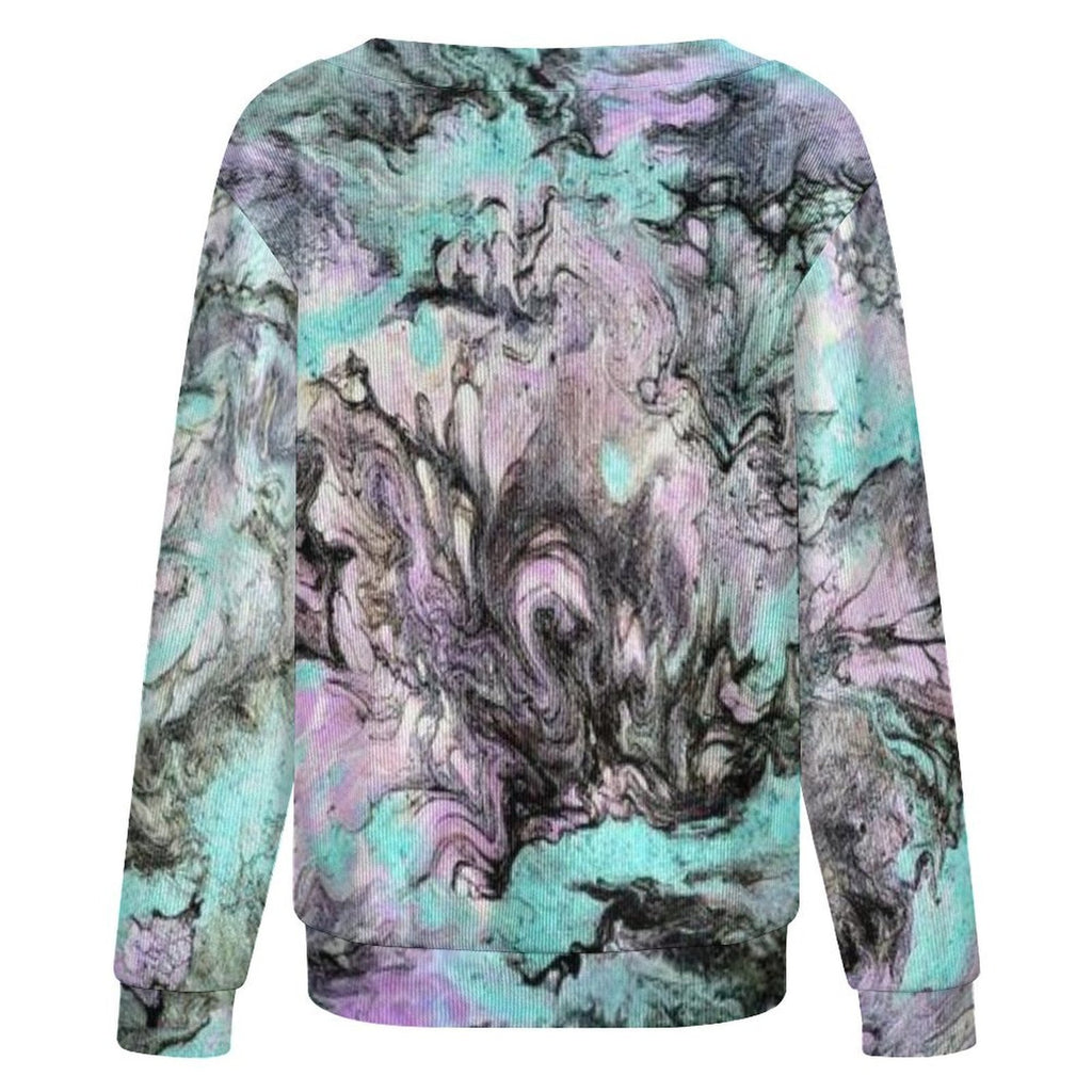 Turquoise Splash - Women's Cardigan