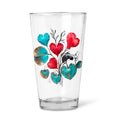 Hearts Grow Fonder - 16oz Pint Beer Glass