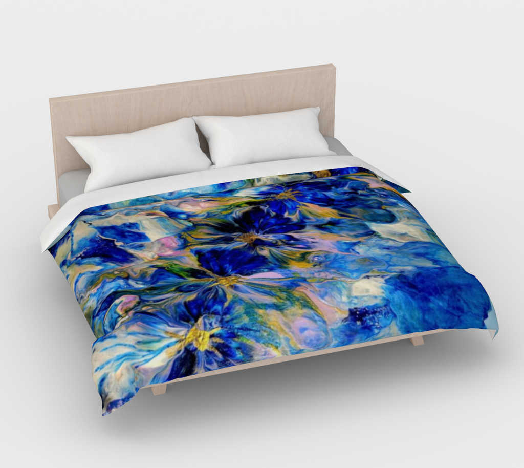 Royal Blue Garden - Duvet Cover