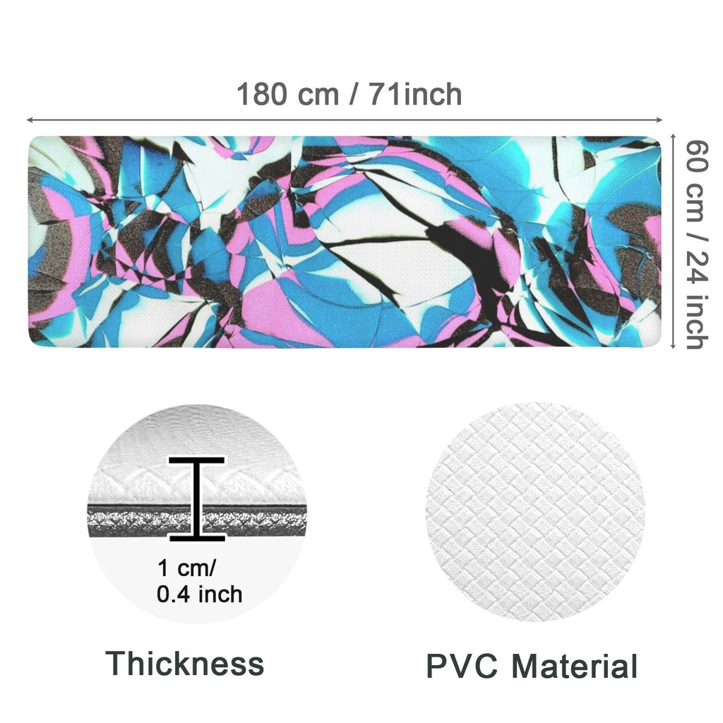 Glow Party PVC Anti-Fatigue Kitchen Mat 71x24inch