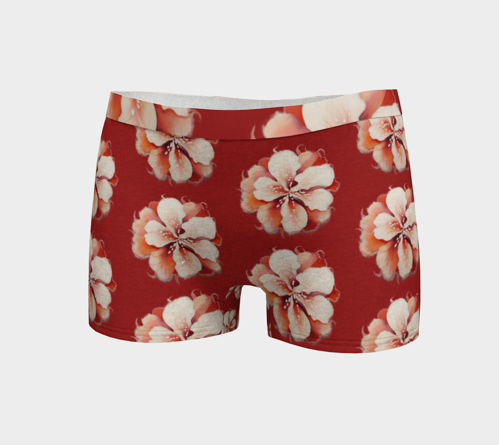 Floral Red - Boyshorts