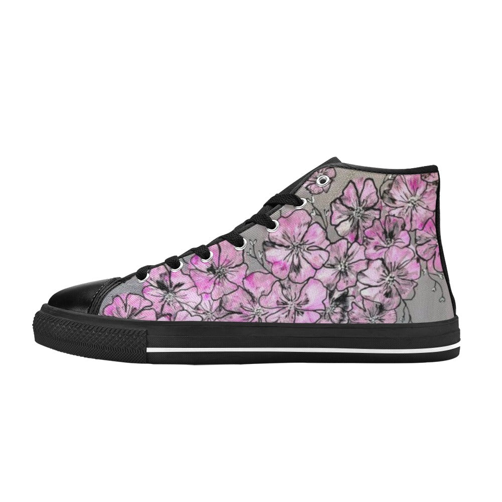 Garden of Hope - Women's Classic High-Top Canvas Shoes