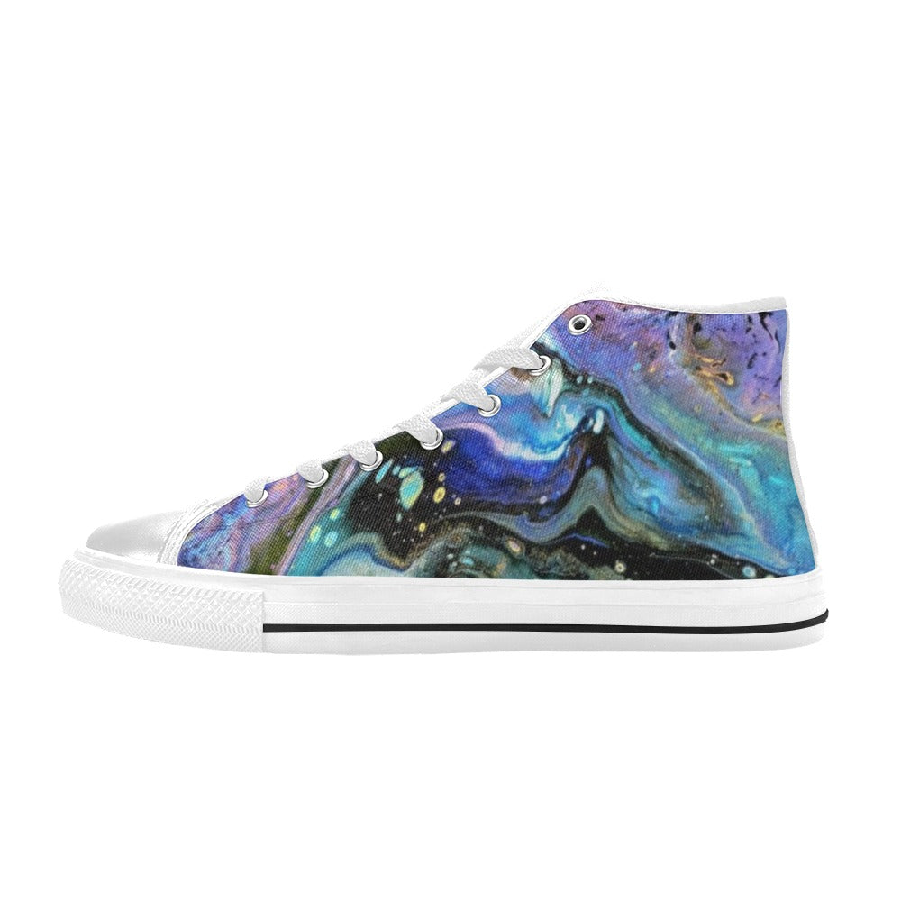 The Face - Men's Classic High-Top Canvas Shoes